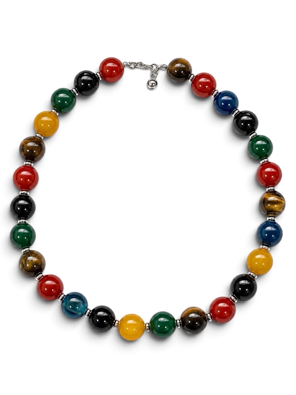 Mayamar Marina Mosaic Genuine Gemstones Necklace NWOT